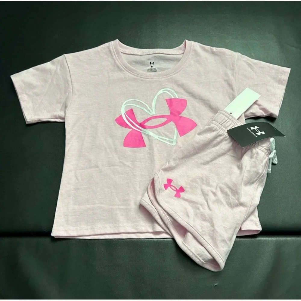 NWT Under Armour Athletic Set Girls Size 6